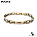 ポリス ブレスレット POLICE ステンレス ブレス CARB II GB0008702 ゴールド エクセルワールド メンズ 父の日ギフトにも ブランド プレ...
