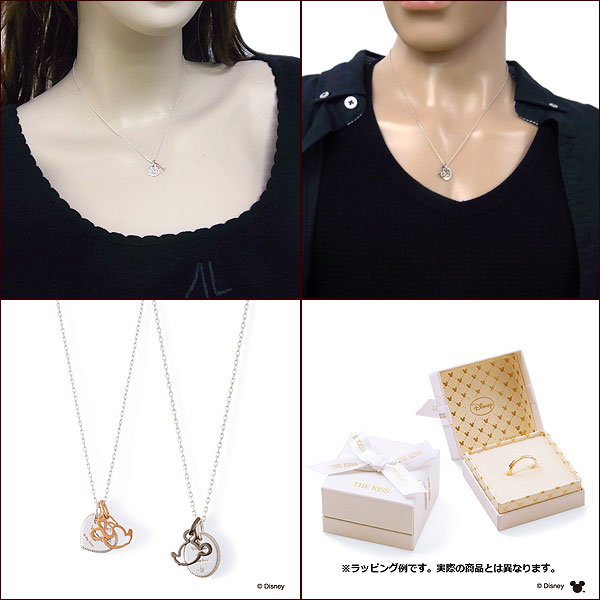 ザ キッス THE KISS ペアネックレス ディズニーコレクション ミッキー ミニー ダイ...
