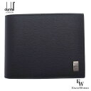 ダンヒル 財布 メンズ 19F2F32SG001R DUNHILL 二つ折り財布 小銭入れ付き サイドカー レザー ブラック/ガンメタル あす楽 エクセルワールド ギフト プレゼントにも ブランド ウォレット