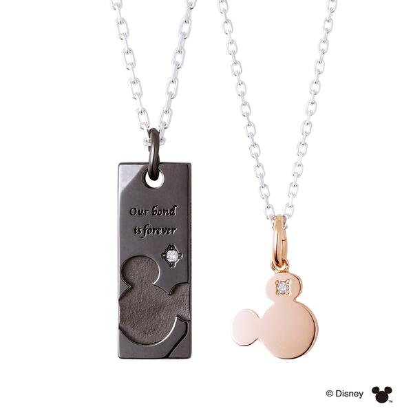 さあ運試し 最大100%還元 11/30まで ザ キッス ザキス THE KISS ディズニー 隠れミッキー シルバー ペア ネックレス DI-SN1849DM...