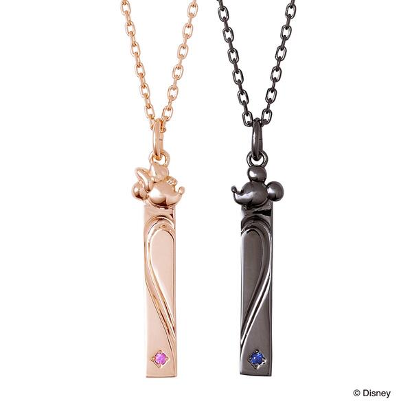 さあ運試し 最大100%還元 11/30まで ザ キッス ザキス THE KISS ディズニー ミッキー&ミニー シルバー ペア ネックレス DI-SN2406...