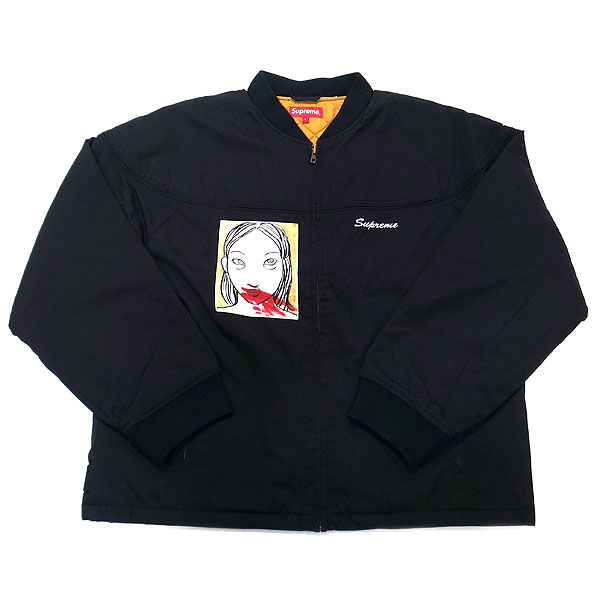 新品 シュプリーム Supreme メンズ ジャケット Rita Ackermann マグショット クルー ジャケット Mug Shot Crew Jacket ネイビー Lサイズ 直営店買付 本物 2019AW FW19J92 BLACK ブラック あす楽 エクセルワールド クリスマス ギフト プレゼントにも ブランド