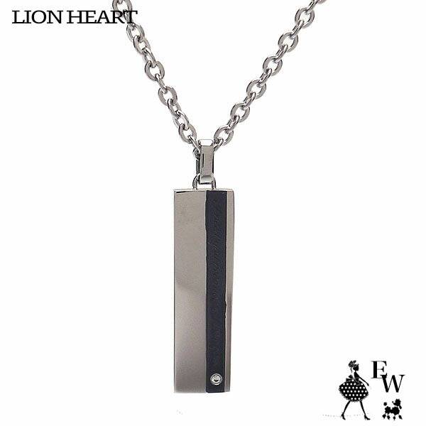 ライオンハート ライオンハートLION HEART ペアネックレス ステンレス メンズ 父の日ギフトにも ネックレス ブラック 04N121SM エクセルワールド プレゼント アクセサリー TP10