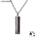 ライオンハートLION HEART ペアネックレス ステンレス メンズ ネックレス ブラック 04N121SM エクセルワールド プレゼント アクセサリー TP10