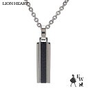 ライオンハート LION HEART ペアネックレス ステンレス メンズ 父の日ギフトにも ネックレス ブラック 04N141SM エクセルワールド クリスマス...
