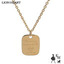 ライオンハート LION HEART ペアネックレス ステンレス ユニセックス ネックレス ゴールド色 04N157SG エクセルワールド クリスマス ギフト ...