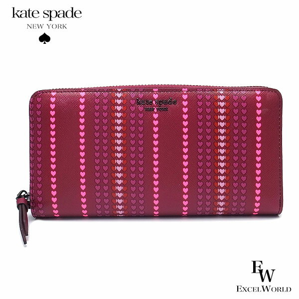 ケイトスペード 財布 アウトレット 長財布 kate spade WLRU5865-616 ピンクマルチ【あす楽】 エクセルワールド ブランド プレゼントにも