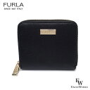 フルラ 財布 アウトレット 二つ折り財布 1044294 FURLA 保存袋付 ラウンドジップ NERO ブラック あす楽 エクセルワールド ギフト プレゼントにも ウォレット おしゃれブランド