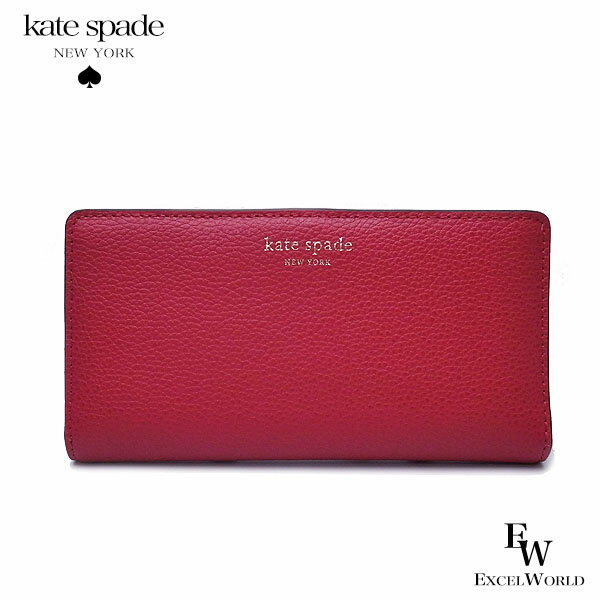 ケイトスペード 財布 アウトレット 二つ折り財布 WLRU5564 642 kate spade レッド あす楽 エクセルワールド ギフト プレゼントにも ブランド