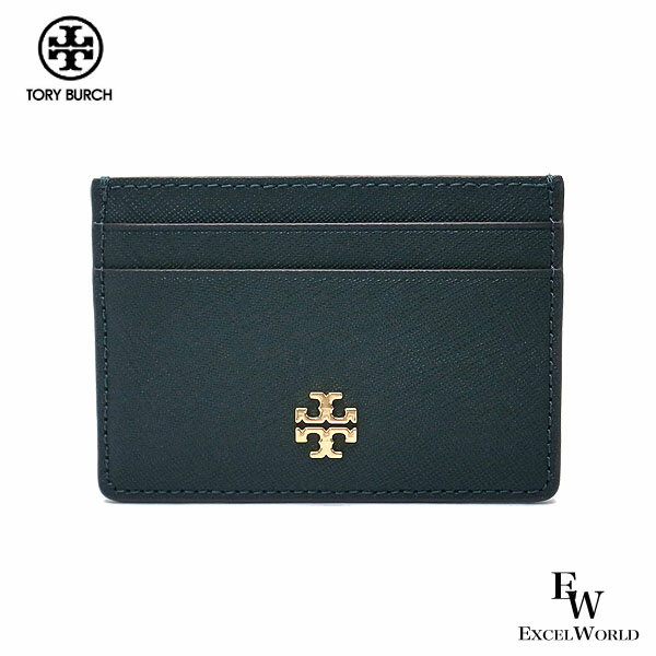 トリーバーチ 財布（レディース） トリーバーチ カードケース アウトレット 52904 308 TORY BURCH レディース レザー グリーン あす楽 ギフト プレゼントにも ウォレット 財布