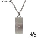 ライオンハート ライオンハート LION HEART ネックレス ステンレス メンズ ペンダント トライネックレス 03NE0235BK ロゴプレート ブラック エクセルワールド クリスマス ギフト プレゼントにも プレゼント アクセサリー TP10