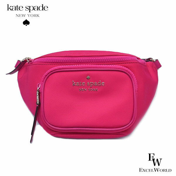 ケイトスペード 特別価格 ケイトスペード バッグ アウトレット ウェストバッグ WKRU6591 698 kate spade ナイロン ピンク あす楽 エクセルワールド ギフト プレゼントにも レディース ブランド SS