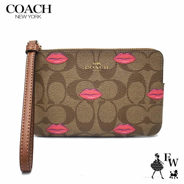 コーチ COACH ポーチ アウトレット リストレット C3336 IMS5U シグネチャー リップ カーキマルチ【あす楽】 エクセルワールド レディース ブランド プレゼントにも