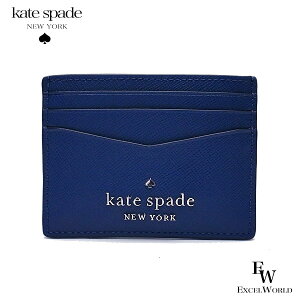 ケイトスペード カードケース アウトレット パスケース WLR00129 496 kate spade スリムカードホルダー ブルー あす楽 エクセルワールド 誕生日 ギフト プレゼントにも レディース レディース ブランド SS