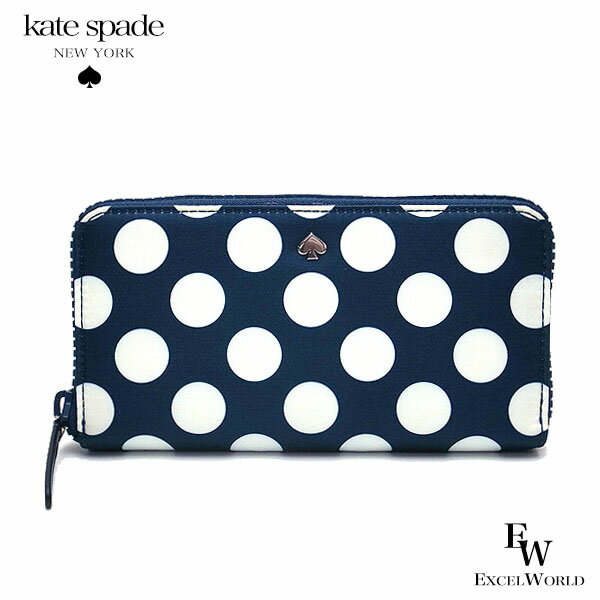 ケイト・スペード ニューヨーク 財布（レディース） ケイトスペード 財布 アウトレット 長財布 WLR00372 460 kate spade ラウンドジップ ブルーマルチ あす楽 エクセル ギフト プレゼントにも レディース ブランド ウォレット SS