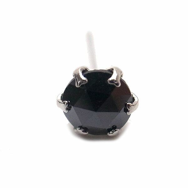 [ライオンハート] LION HEART プラチナブラックダイヤ0.25ct ピアス 04E12PS/M