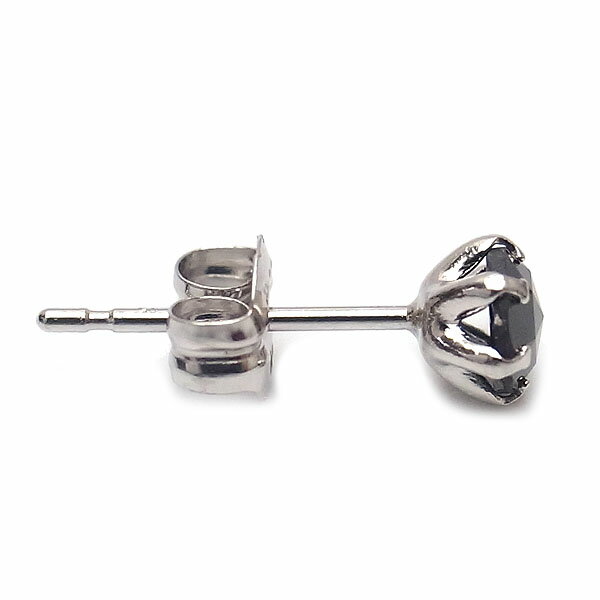 [ライオンハート] LION HEART プラチナブラックダイヤ0.25ct ピアス 04E12PS/M