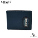 コーチ コーチ カードケース COACH アウトレット メンズ 二つ折りカードケース 日本札不可 C4413 QBN9V シグネチャー マリーンマルチ あす楽 エクセルワールド ギフト プレゼントにも ブランド かっこいいウォレット