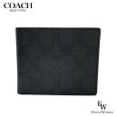 コーチ 二つ折り財布 メンズ コーチ 財布 COACH アウトレット 二つ折り財布 25519 F25519 N3A シグネチャー ブラック×オックスブラッド エクセル ギフト プレゼントにも メンズ ブランド ウォレット かっこいい財布