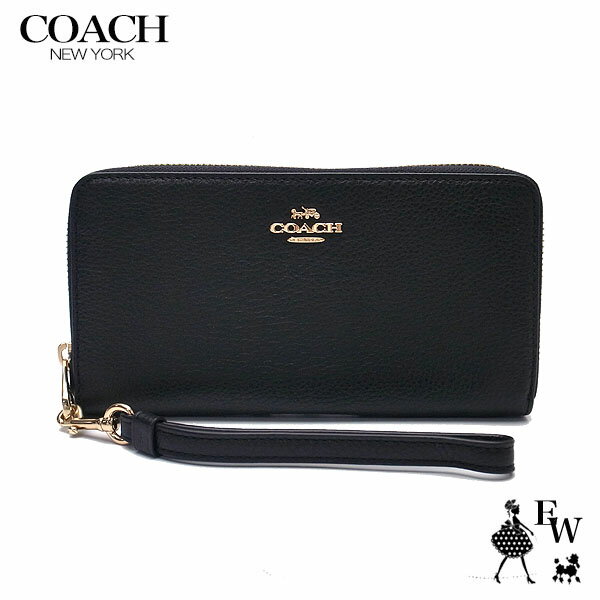 コーチ 長財布 レディース コーチ 財布 COACH アウトレット 長財布 C4451 IMBLK ラウンドジップ ブラック あす楽 エクセル ギフト プレゼントにも レディース ブランド ウォレット　SS