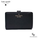 ケイトスペード 財布 アウトレット 二つ折り財布 WLR00394-001 kate spade レイラ ブラック あす楽 エクセルワールド ギフト プレゼントにも レディース ブランド ウォレット