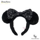 さあ運試し 最大100%還元 11/30まで ミニー カチューシャ スパンコール もこもこ ブラック 東京ディズニーリゾートー限定 エクセルワールド ギフト プ...