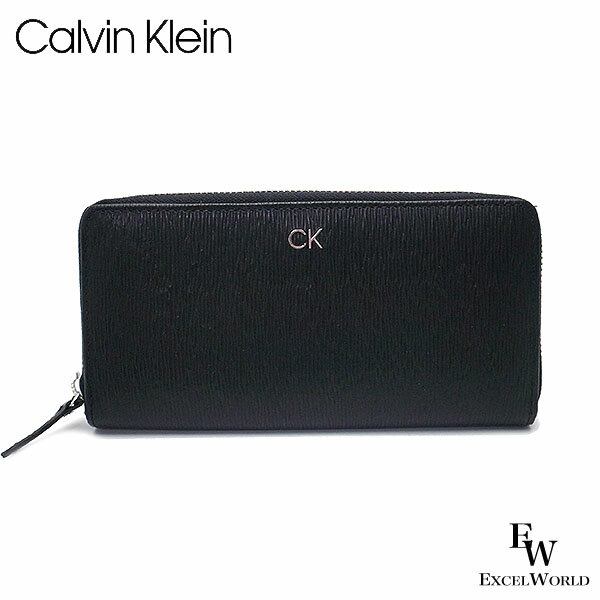 カルバン・クライン 革財布 メンズ カルバンクライン 財布 Calvin Klein 長財布 31CK190004 レザー ボックス付き ブラック エクセルワールド ギフト プレゼントにも メンズ 父の日ギフトにも ブランド カードケース おしゃれ かっこいい財布