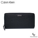 カルバン・クライン 長財布 メンズ カルバンクライン 財布 Calvin Klein 長財布 31CK190006 レザー ボックス付き ブラック エクセルワールド ギフト プレゼントにも メンズ ブランド おしゃれ かっこいい財布