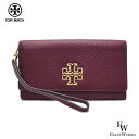 トリーバーチ 財布（レディース） トリーバーチ 財布 アウトレット 二つ折り長財布 78565 639 TORY BURCH ボルドー あす楽 エクセルワールド ギフト プレゼントにも レディース ブランド ウォレット おしゃれブランド