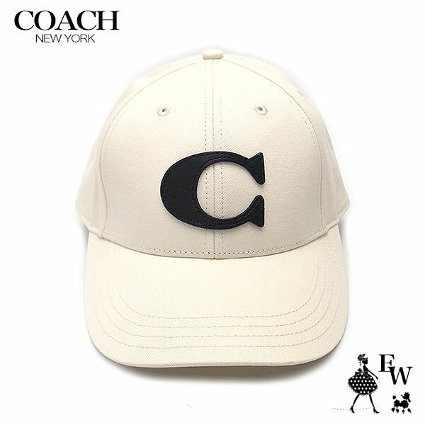 コーチ キャップ COACH アウトレット メンズ 帽子 野球帽 ヴァーシティー F75703 75703 CHK チョークホワイト エクセルワールド 誕生日 ギフト プレゼントにも ブランド キャップのサムネイル