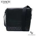 コーチ バッグ COACH アウトレット ショルダーバッグ 573 QBMI5 斜めがけ レザー チャコール×ブラック あす楽 エクセルワールド メンズ ブランド ギフト プレゼントにも バック ブランド