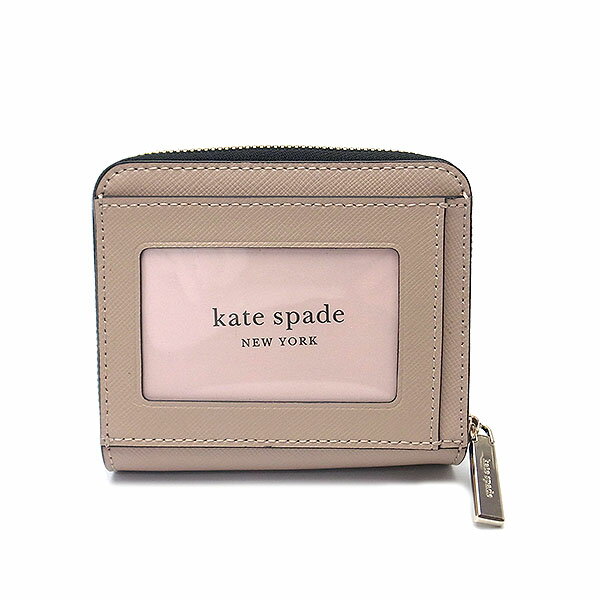 ケイトスペード 財布 kate spade アウトレット 二つ折り財布 WLR00636 129 ブラック×ベージュ あす楽 エクセルワールド 誕生日 ギフト プレゼントにも レディース ブランド おしゃれ 財布