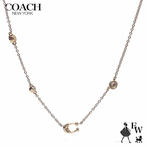 コーチ ネックレス COACH アウトレット ダブルサークル 91441 GLD ゴールド エクセルワールド 誕生日 ギフト プレゼントにも レディース ブランド プレデントにもアクセサリー