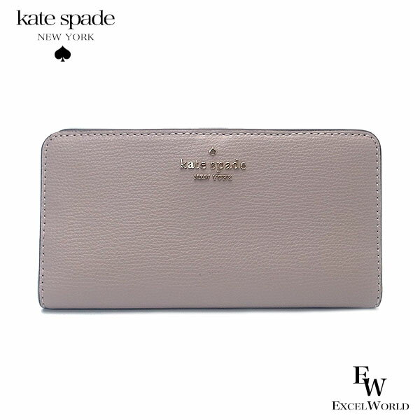 ケイトスペード 財布（レディース） ケイトスペード 財布 アウトレット 二つ折り長財布 WLR00545 250 kate spade ラウンドジップ ベージュ あす楽 エクセルワールド ギフト プレゼントにも レディース ブランド ウォレット