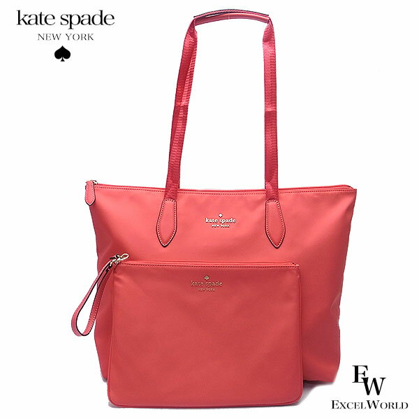 ケイトスペード トートバッグ レディース ケイトスペード バッグ アウトレット トートバッグ ポーチ付き WKR00625 651 kate spade ピンク あす楽 エクセルワールド ギフト プレゼントにも レディース バッグ バック ブランド