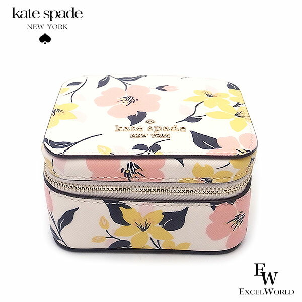 ケイトスペード 小物入れ KATESPADE アウトレット ジュエリーボックス K7228 250 フラワープリント ホワイトマルチ あす楽 エクセル レディース ブランド プレゼントにものサムネイル