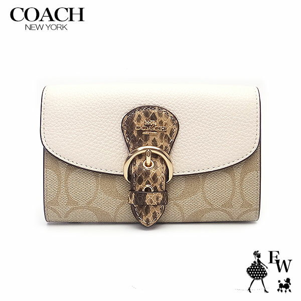 特別価格 コーチ 財布 COACH アウトレット 二つ折り財布 財布 CA440 IMOTV シグネチャー ライトカーキxチョーク あす楽 エクセルワールド ギフト プレゼントにも レディース ブランド ウォレット 財布