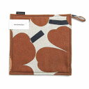 マリメッコ ポット ホルダー MARIMEKKO 鍋つかみ 鍋しき キッチン 070475 884 ピエニウニッコ ホワイト×ブラウン エクセルワールド ギフト...