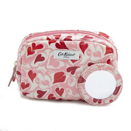 キャス・キッドソン ポーチ（レディース） キャスキッドソン Cath Kidston ポーチ CLASSIC MAKE UP CASE 1042504 106278418367102 レディース PINK MARBLE HEARTS DITSY キャスキッドソン エクセルワールド ギフト プレゼントにも ブランド かわいい 小物入れ