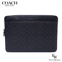 コーチ COACH アウトレット パソコン ケース PCケース スリーブ 66552 N3A パソコンケース シグネチャー ブラック×オックスブラッド エクセルワールド ブランド プレゼントにも