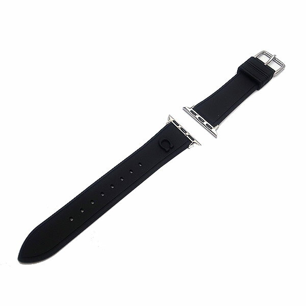 コーチ アップルウォッチ用 バンド COACH ロゴ入り CB245 BLK シリコン 38mm-40mm対応 ブラック 腕時計 エクセル ギフト プレゼントにも メンズ 父の日ギフトにも レディース ブランド かわいい おしゃれ ウォッチ