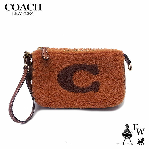 コーチアウトレット コーチ ポーチ COACH アウトレット もこもこ 小物入れ CE691 IMNOA ジンジャー あす楽 エクセルワールド ギフト プレゼントにも レディース ブランド