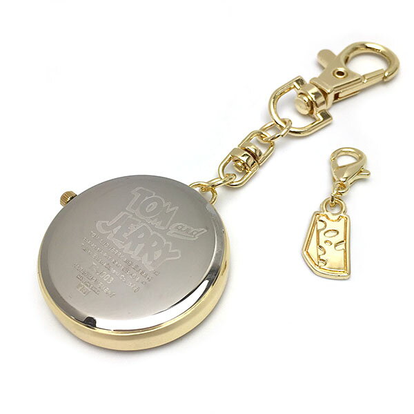 さあ運試し 最大100%還元 11/30まで トムとジェリー 時計 TAJ003 メンズ 父の日ギフトにも レディース キーチェーン キーホルダー TAJ003-2 ゴールド ゆうパケットでお届け送料無料 エクセルワールド ギフト プレゼントにも TP5