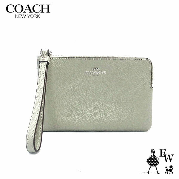 COACH コーチ アウトレット ポーチ コーナージップ リストレット F58032 58032 SVONE ライトセージ あす楽 エクセルワールド ギフト プレゼントにも レディース ブランド SS