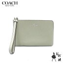 コーチアウトレット COACH コーチ アウトレット ポーチ コーナージップ リストレット F58032 58032 SVONE ライトセージ あす楽 エクセルワールド ギフト プレゼントにも レディース ブランド SS