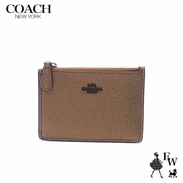 コーチ 財布 アウトレット COACH コインケース カードケース 小銭入れ C7213 V5P0C シグネチャー メタリックブロンズ エクセルワールド メンズ レディース ブランド プレゼントにも ウォレット 小銭入れ