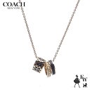 コーチ ネックレス COACH アウトレット ペンダント 3連 ネックレス C9446 GDBK ゴールド×ブラック エクセルワールド ギフト プレゼントにも ...