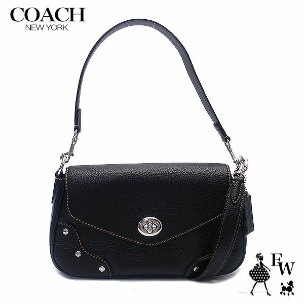 ショルダーバッグ コーチ バッグ COACH アウトレット ショルダーバッグ ハンドバッグ 2WAY 人気の小さめバッグ CF438 SVDTV ブラック あす楽 エクセルワールド ギフト プレゼントにも ショルダーバック バッグ バック レディース ブランド