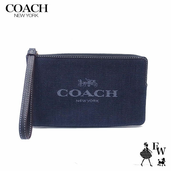 コーチ ポーチ アウトレット 化粧ポーチ リストレット CH386 IMDEI COACH デニム あす楽 エクセルワールド レディース ブランド プレゼントにも zq