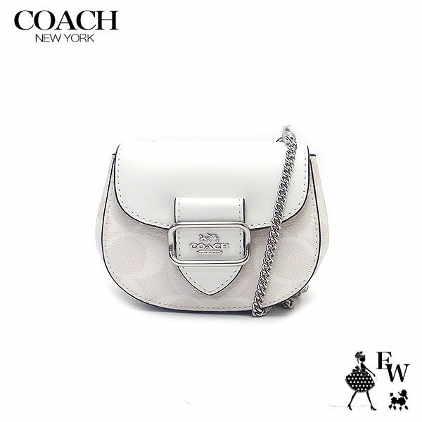 コーチ バッグ COACH アウトレット ショルダーバッグ 人気のミニバッグ CK439 SVVS5 シグネチャー ホワイトマルチ あす楽 エクセルワールド ギフト プレゼントにも ショルダーバック バッグ バック レディース ブランド